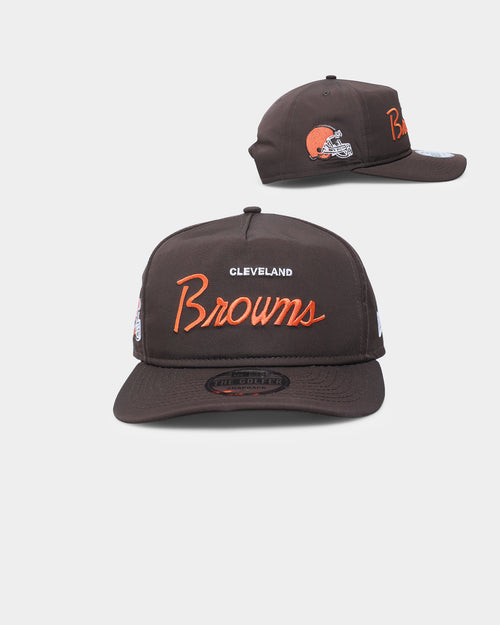 New Era Cleveland Browns 'Team Script' Prolight Old Golfer Snapback Original Team Colours