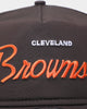 New Era Cleveland Browns 'Team Script' Prolight Old Golfer Snapback Original Team Colours