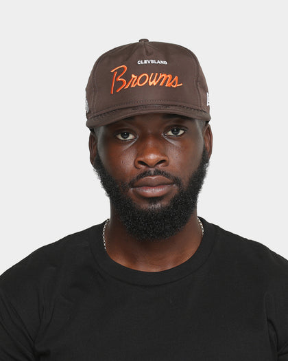 New Era Cleveland Browns 'Team Script' Prolight Old Golfer Snapback Original Team Colours
