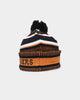 New Era West Tigers NRL Kick Off 2022 Pom Wordmark Beanie Black