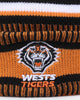 New Era West Tigers NRL Kick Off 2022 Pom Wordmark Beanie Black