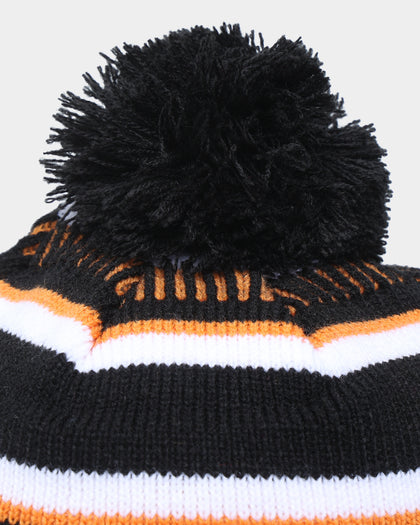 New Era West Tigers NRL Kick Off 2022 Pom Wordmark Beanie Black