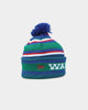 New Era New Zealand Warriors NRL Kick Off 2022 Pom Wordmark Beanie Green