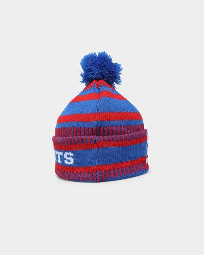 New Era Newcastle Knights NRL Kick Off 2022 Pom Wordmark Beanie Medium Blue