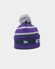 New Era Melbourne Storm NRL Kick Off 2022 Pom Wordmark Beanie Purple
