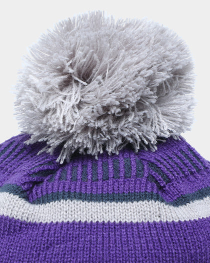 New Era Melbourne Storm NRL Kick Off 2022 Pom Wordmark Beanie Purple