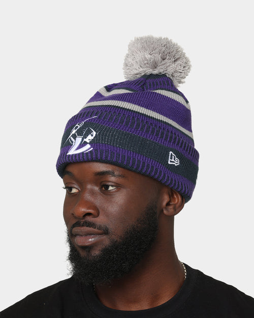 New Era Melbourne Storm NRL Kick Off 2022 Pom Wordmark Beanie Purple