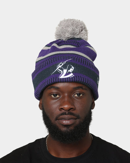 New Era Melbourne Storm NRL Kick Off 2022 Pom Wordmark Beanie Purple
