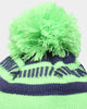 New Era Canberra Raiders NRL Kick Off 2022 Pom Wordmark Beanie Bright Green