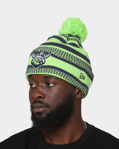 New Era Canberra Raiders NRL Kick Off 2022 Pom Wordmark Beanie Bright Green
