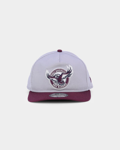 New Era Manly Warringah Sea Eagles NRL '22 Old Golfer Snapback Dark Purple