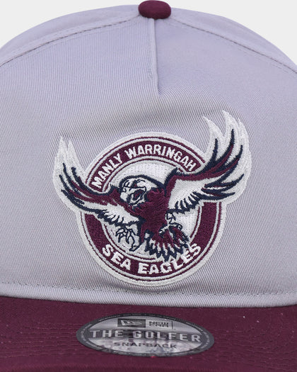 New Era Manly Warringah Sea Eagles NRL '22 Old Golfer Snapback Dark Purple