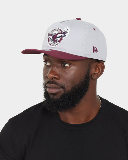 New Era Manly Warringah Sea Eagles NRL '22 Old Golfer Snapback Dark Purple