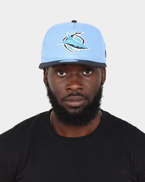 New Era Cronulla-Sutherland Sharks NRL '22 Old Golfer Snapback Pastel Blue