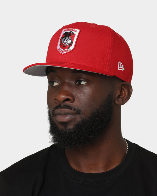 New Era St. George Illawarra Dragons NRL Kick Off 2022 9FIFTY Snapback Official Team Colours Red