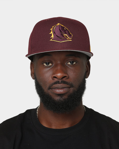 New Era Brisbane Broncos NRL Kick Off 2022 9FIFTY Snapback Official Team Colours Dark Purple