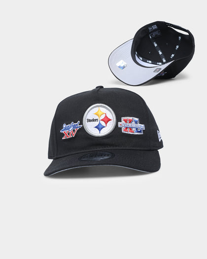 New Era Pittsburgh Steelers 'Super Bowl Past Champions' Old Golfer Strapback Black