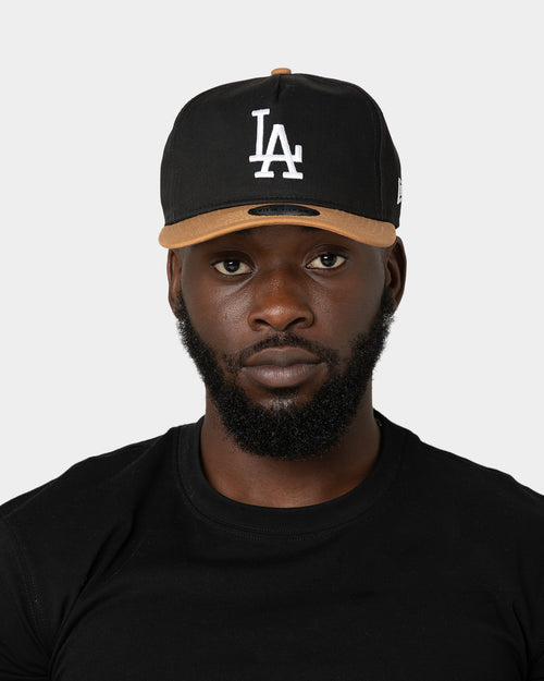 New Era Los Angeles Dodgers Golfer Snapback Black/Wheat