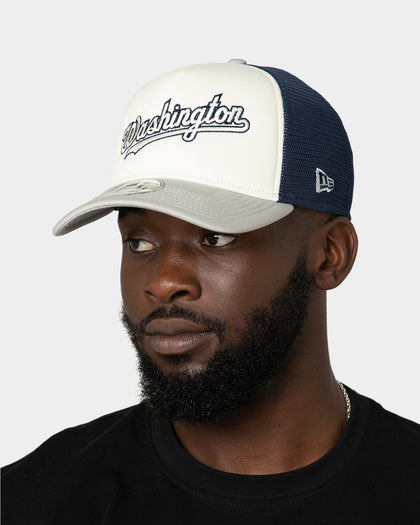 New Era Washington Nationals 'Retro G-Town' 9FORTY A-Frame Snapback Oceanside Blue