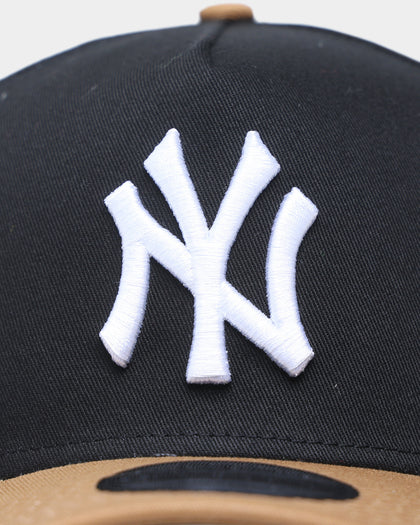 New Era New York Yankees 9FORTY A-Frame Snapback Black/Wheat