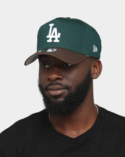 New Era Los Angeles Dodgers 'Beef & Broccoli' 9FORTY A-Frame Snapback Green/Brown