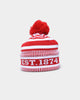 New Era Sydney Swans AFL Opening Bounce 2022 Pom Wordmark Beanie Red