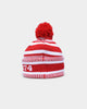 New Era Sydney Swans AFL Opening Bounce 2022 Pom Wordmark Beanie Red