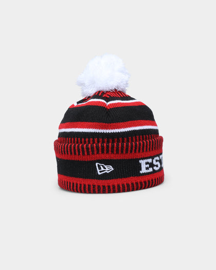 New Era St. Kilda Saints AFL Opening Bounce 2022 Pom Wordmark Beanie Red