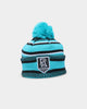 New Era Port Adelaide AFL Opening Bounce 2022 Pom Wordmark Beanie Turquoise