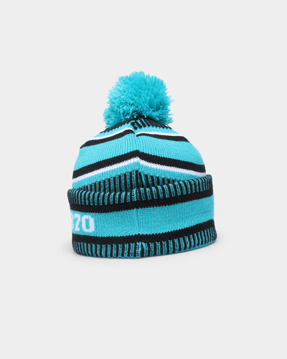 New Era Port Adelaide AFL Opening Bounce 2022 Pom Wordmark Beanie Turquoise