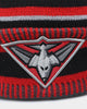New Era Essendon Bombers AFL Opening Bounce 2022 Pom Wordmark Beanie Black
