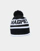 New Era Collingwood Magpies 'AFL 2022' Pom Waffle Knit Beanie Black