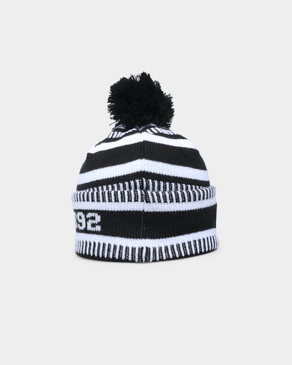 New Era Collingwood Magpies AFL Opening Bounce 2022 Pom Wordmark Beanie Black