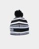 New Era Collingwood Magpies AFL Opening Bounce 2022 Pom Wordmark Beanie Black