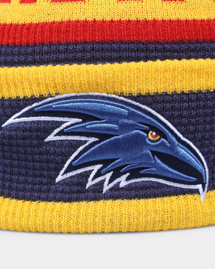 New Era Adelaide Crows 'AFL 2022' Pom Waffle Knit Beanie Blue
