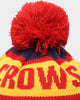 New Era Adelaide Crows 'AFL 2022' Pom Waffle Knit Beanie Blue