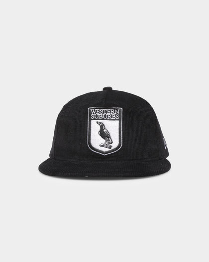 New Era Western Suburbs Magpies NRL '22 Cord The Golfer Snapback Black