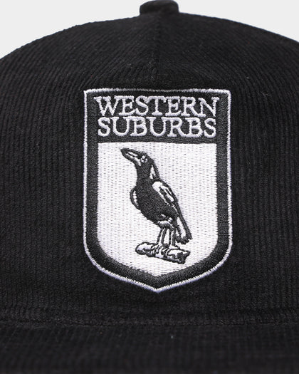 New Era Western Suburbs Magpies NRL '22 Cord The Golfer Snapback Black