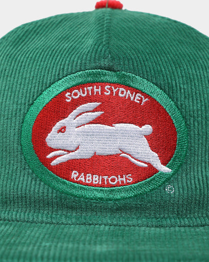 New Era South Sydney Rabbitohs NRL '22 Cord The Golfer Snapback Open Green