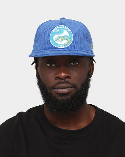 New Era Parramatta Eels NRL '22 Cord The Golfer Snapback Open Blue