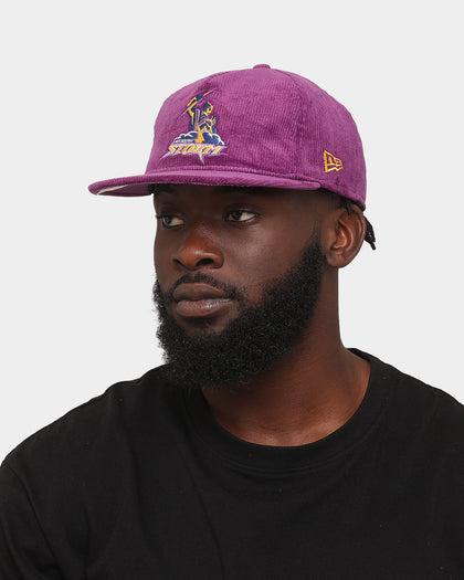 New Era Melbourne Storm NRL '22 Cord The Golfer Snapback Open Purple