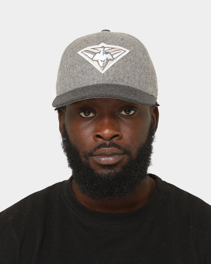 New Era Essendon Bombers 'Melton Wool Cap' AFL '22 59FIFTY Low Profile Fitted Dark Grey