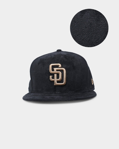 New Era San Diego Padres Black Tan Suede  59FIFTY Fitted Black/Tan