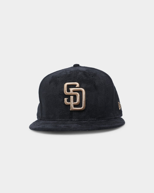 New Era San Diego Padres Black Tan Suede  59FIFTY Fitted Black/Tan