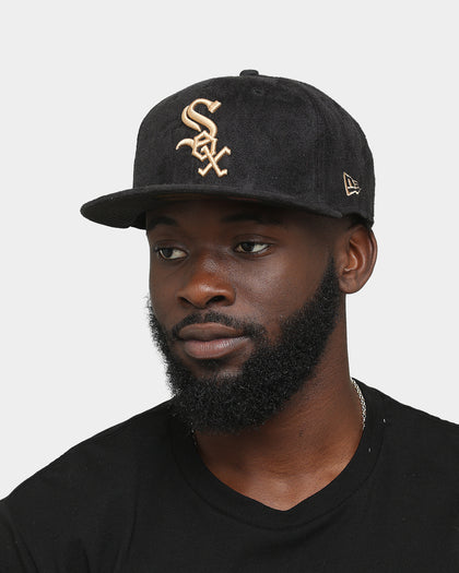 New Era Chicago White Sox Black Tan Suede 59FIFTY Fitted Black/Tan