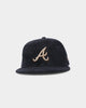 New Era Atlanta Braves Black Tan Suede 59FIFTY Fitted Black/Tan