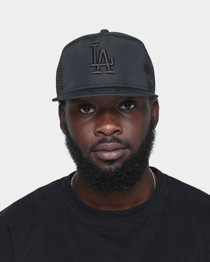 New Era Los Angeles Dodgers Trucker Golfer Snapback Black/Black