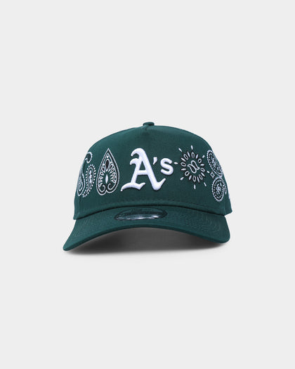 New Era Oakland Athletics 'OG Team Paisley Embroidery' 9FORTY A-Frame Snapback Original Team Colours