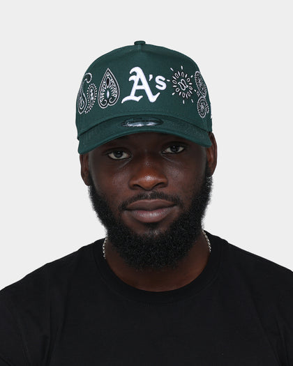 New Era Oakland Athletics 'OG Team Paisley Embroidery' 9FORTY A-Frame Snapback Original Team Colours