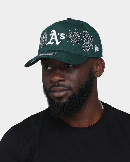 New Era Oakland Athletics 'OG Team Paisley Embroidery' 9FORTY A-Frame Snapback Original Team Colours